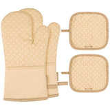 Gants de cuisine coton silicone - zoodus