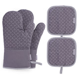 Gants de cuisine coton silicone - zoodus