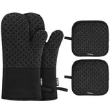 Gants de cuisine coton silicone - zoodus