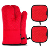 Gants de cuisine coton silicone - zoodus